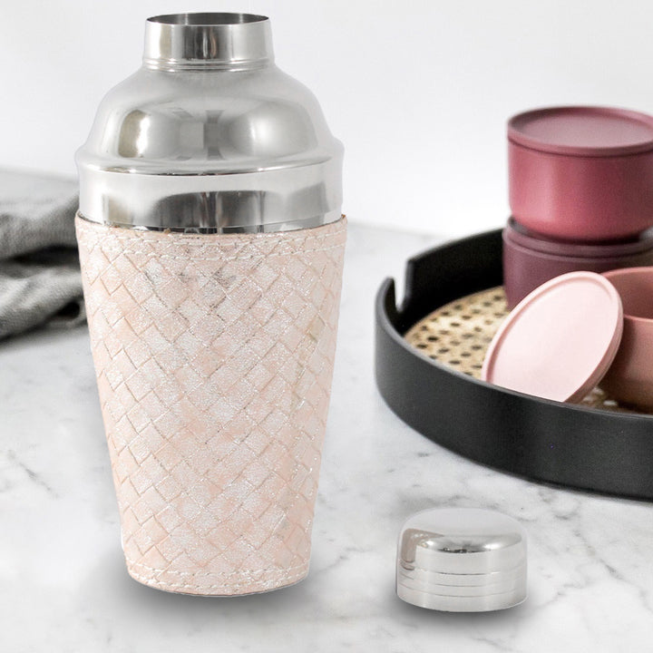 Cocktail Shaker - Pink Leather