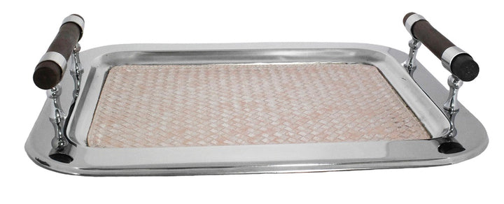 Rectangular Tray - Pink Leather