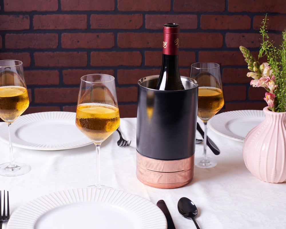 Wine Cooler - Copper & Black Matte