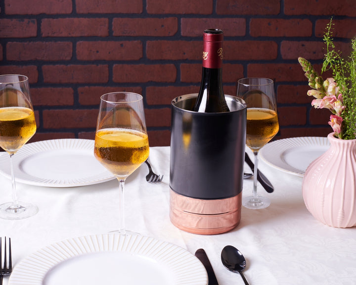 Wine Cooler - Copper & Black Matte