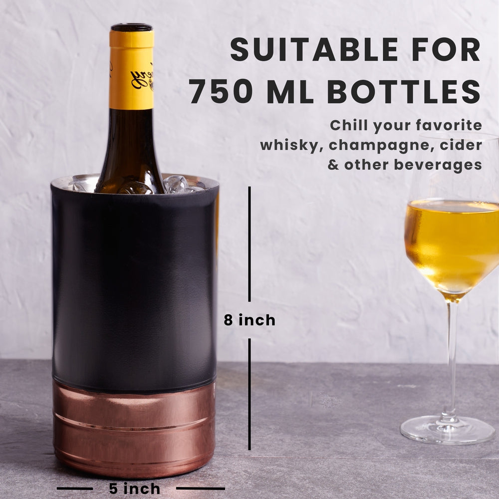 Wine Cooler - Copper & Black Matte