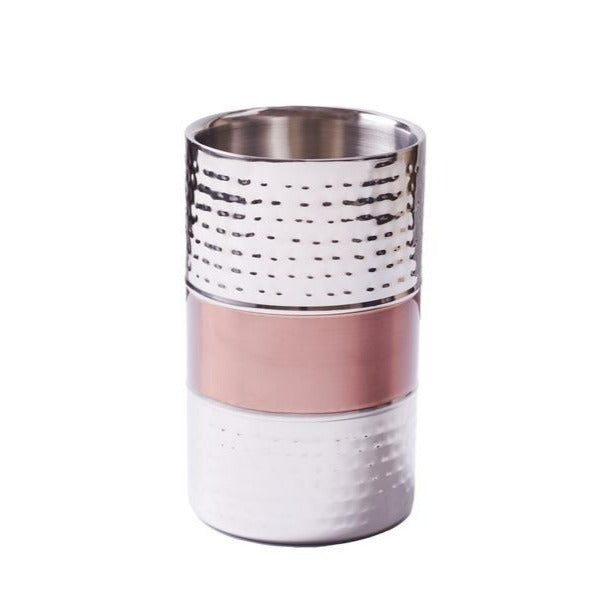 Wine Cooler - Hammered Copper & Shiny