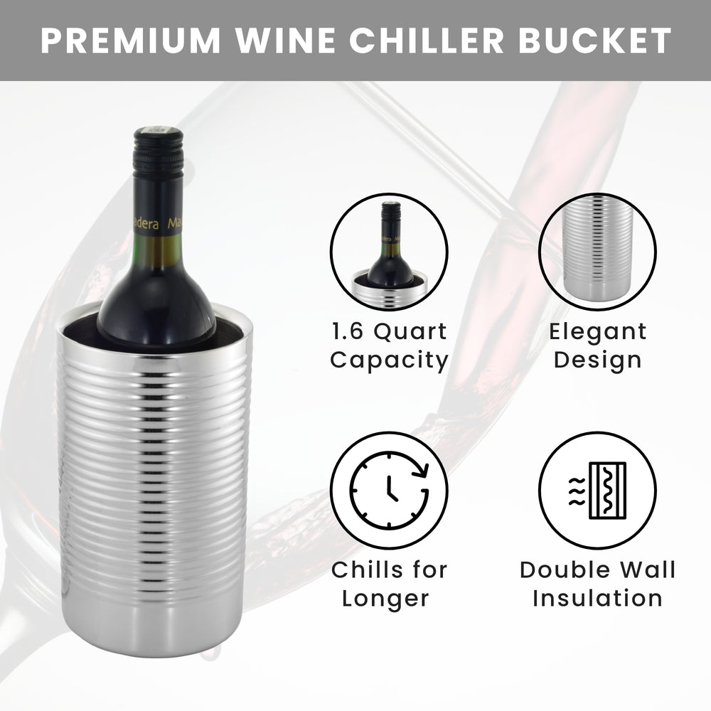 Wine Cooler - Ribbed & Shiny - view 4
