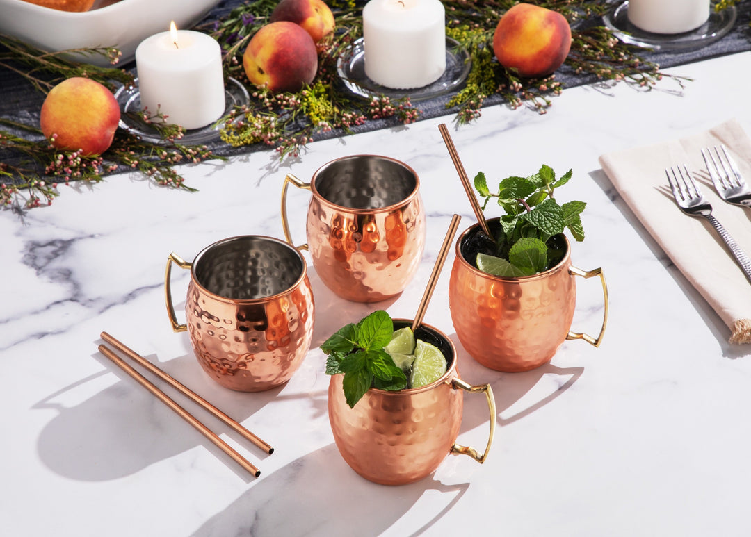 Moscow Mule Copper Mugs, 8 Piece Set