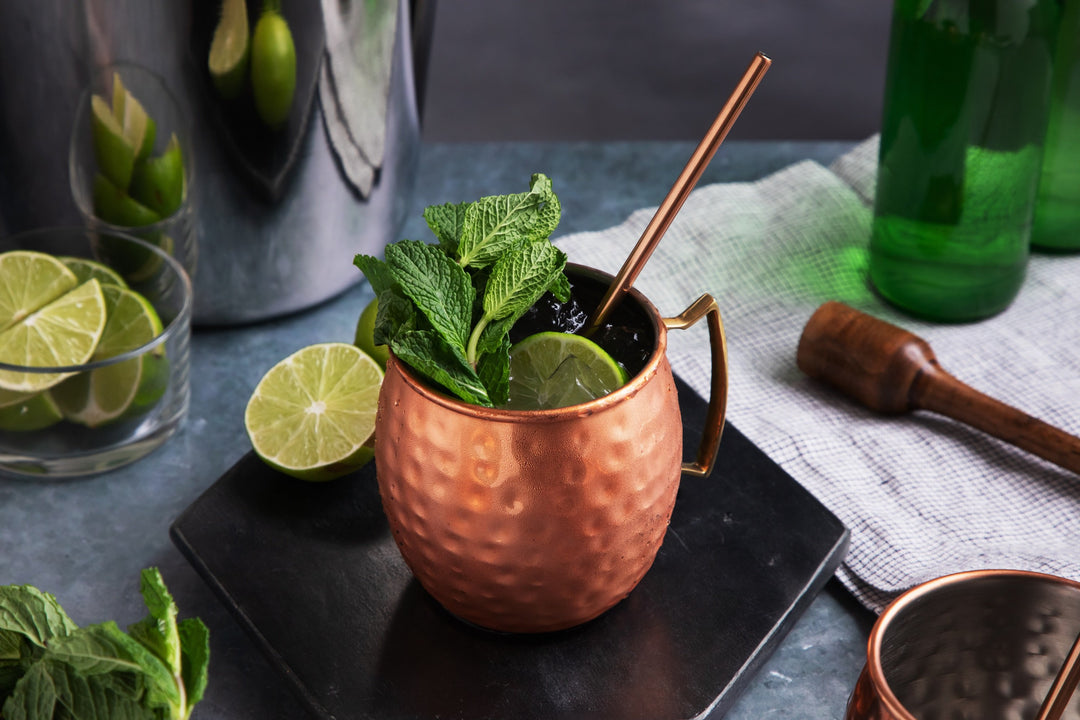 Sol Living Moscow mule mug set