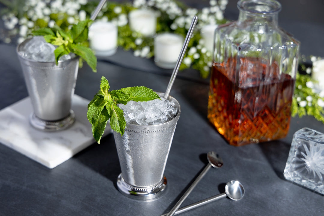 Mint Julep Cups - 8 Piece Set - Silver