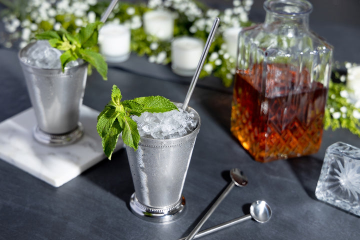 Mint Julep Cups - 8 Piece Set - Silver