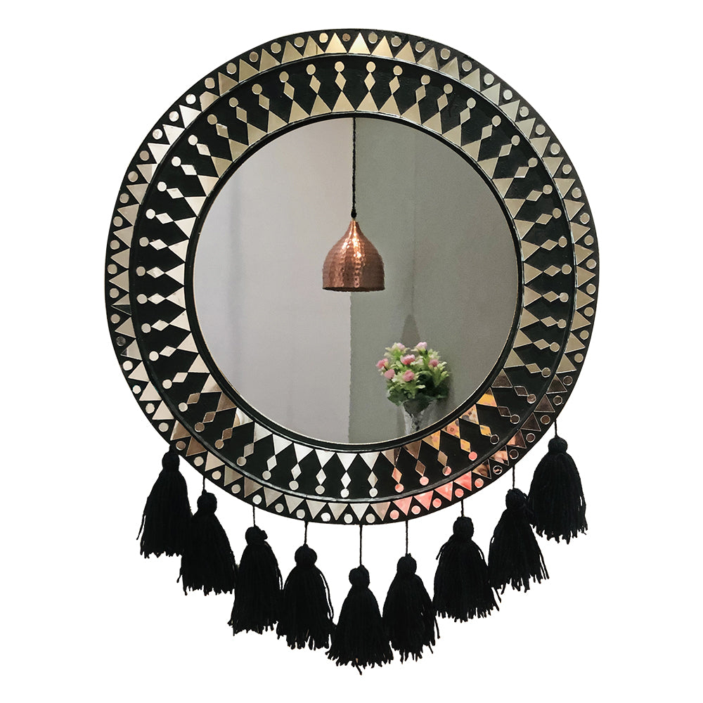 Handmade Lippan Art Mirror Home Decor
