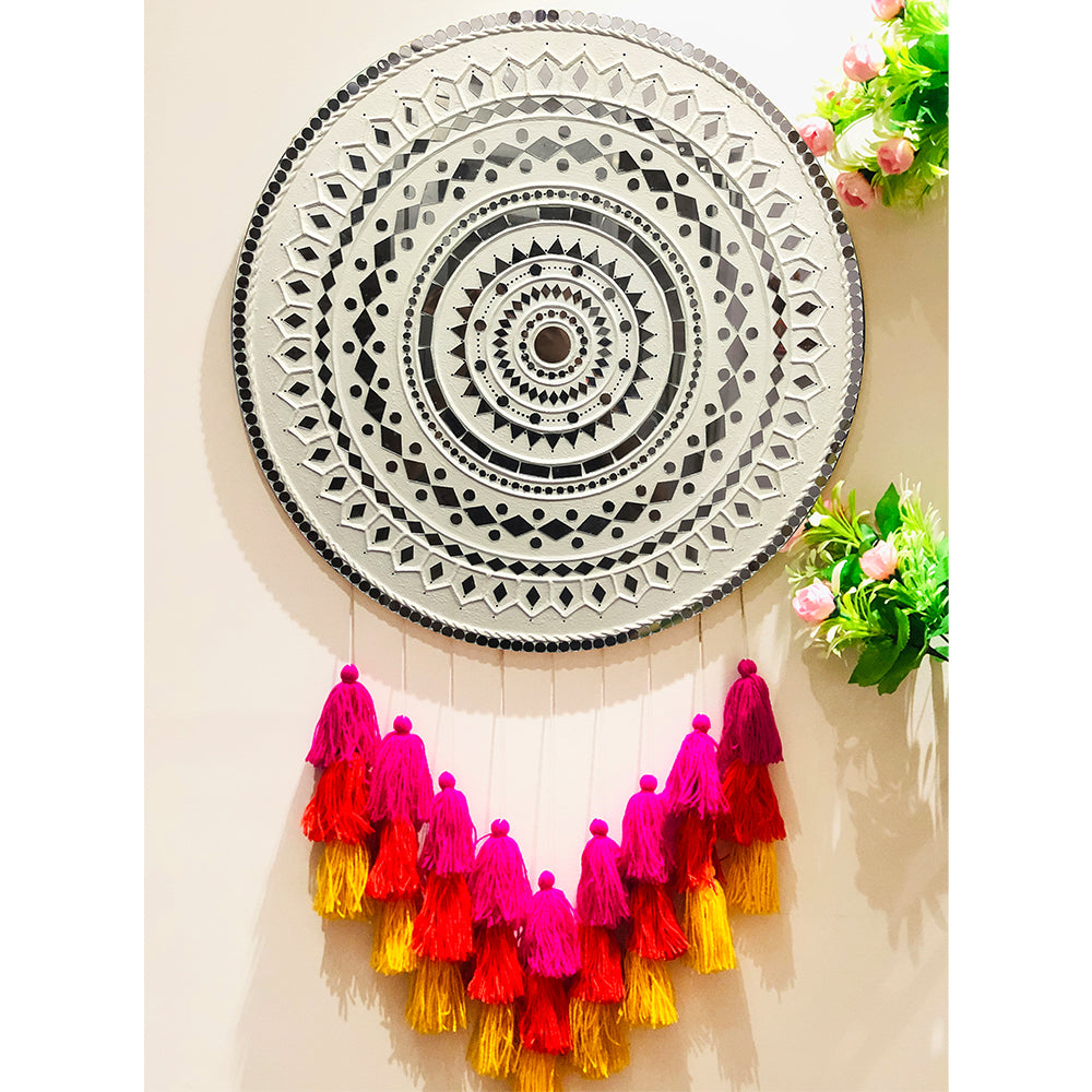 Handmade Lippan Art Mirror Home Decor - view 10
