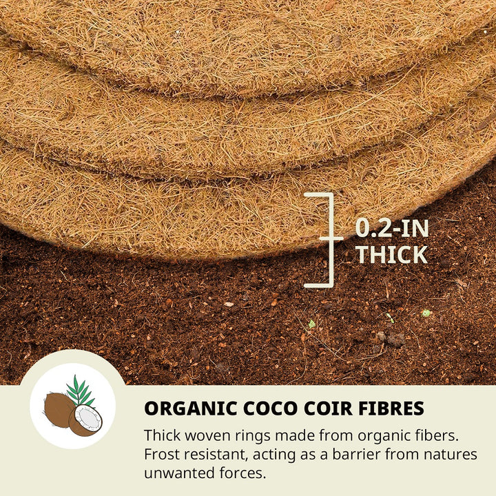 24 Inches Weed Control Discs Coco Tree Rings