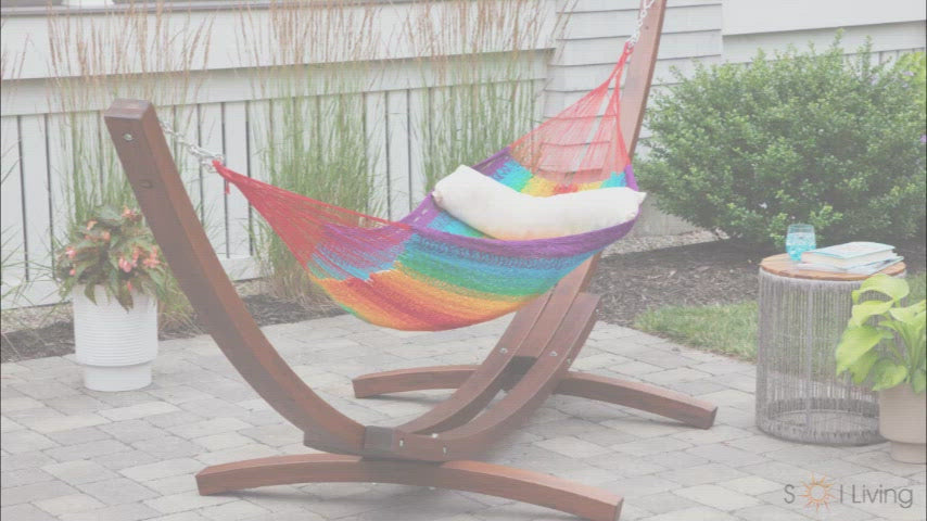 Acapulco Mexican Patio Hammock - Single - Rainbow