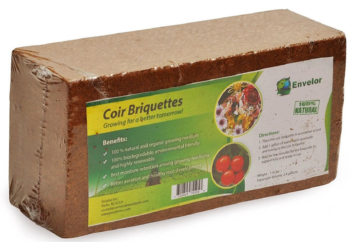Coir Growing Medium Coco Potting Soil 1.5-lb Block
