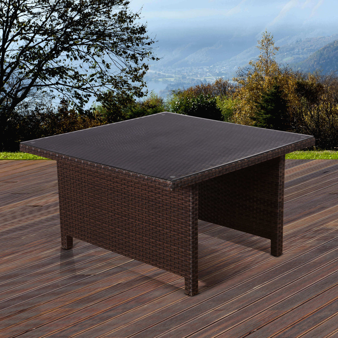 Bellagio Brown 7 Piece Patio Conversation Set