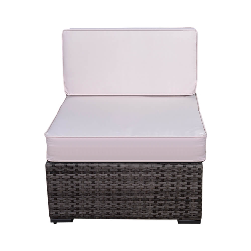 Bellagio Grey 6 Piece Wicker Patio Conversation Set