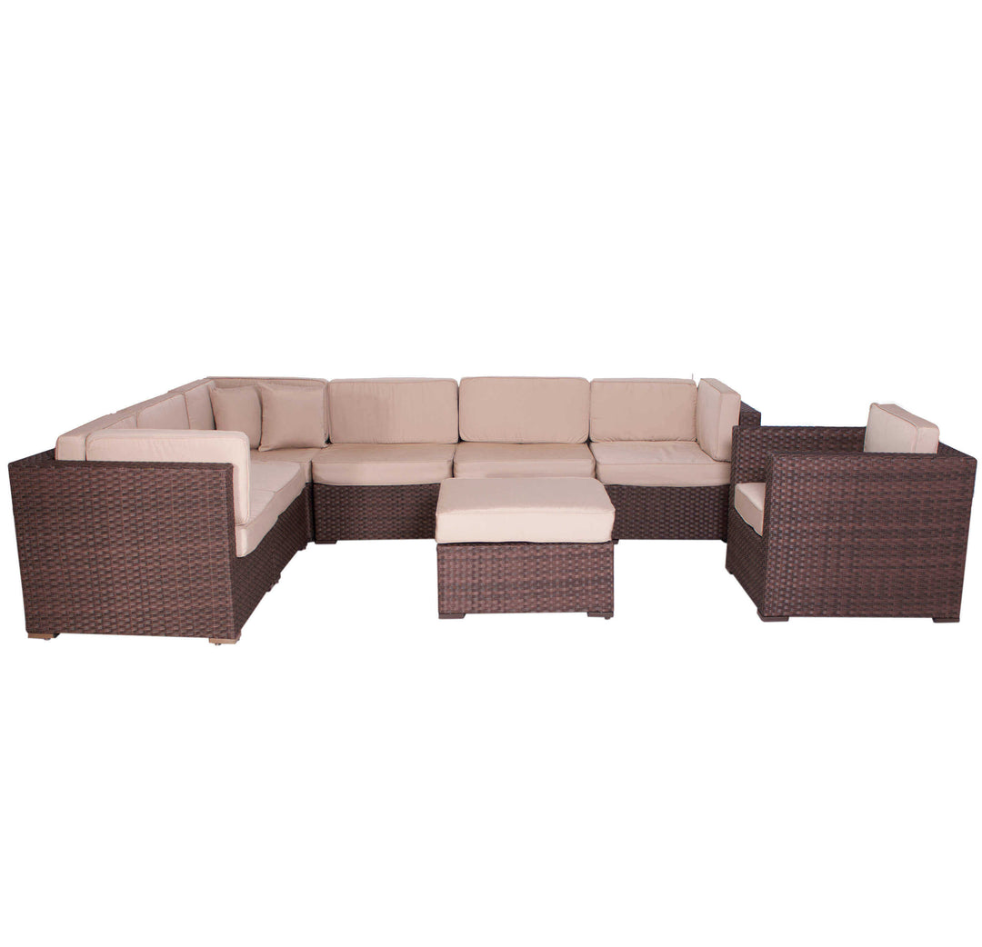 Marseille 8 Piece Wicker Sectional Conversation Sets