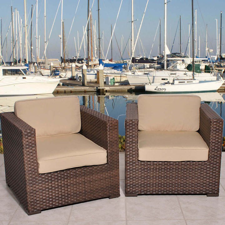 Marseille 8 Piece Wicker Sectional Conversation Sets