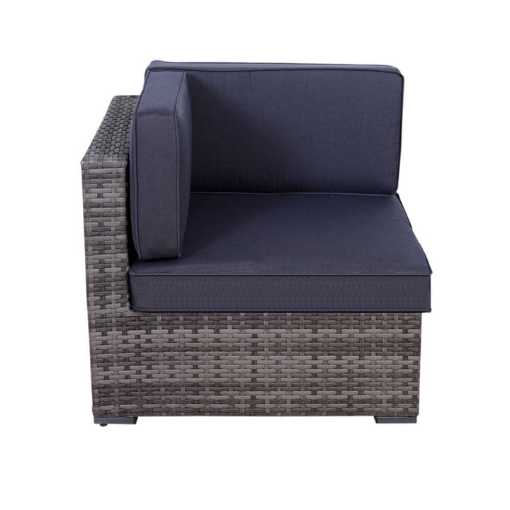 Grey 5 Piece Wicker Patio Set