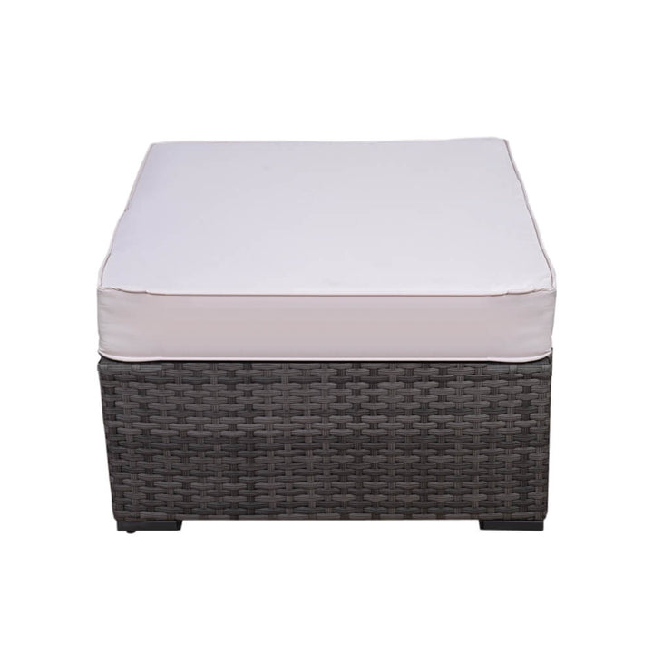 Grey 5 Piece Wicker Patio Conversation Set