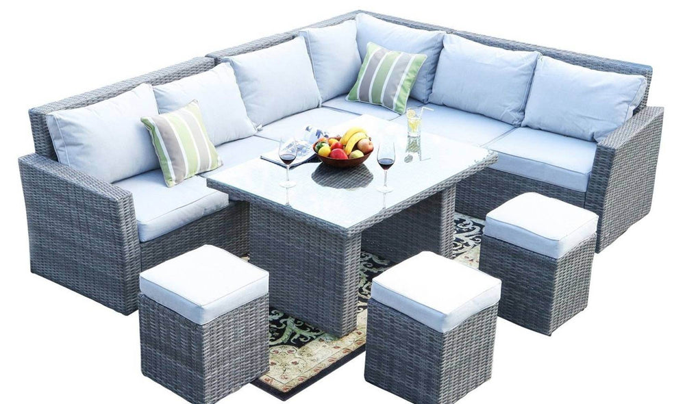 8 Pc Outdoor Patio Furniture Conversation set