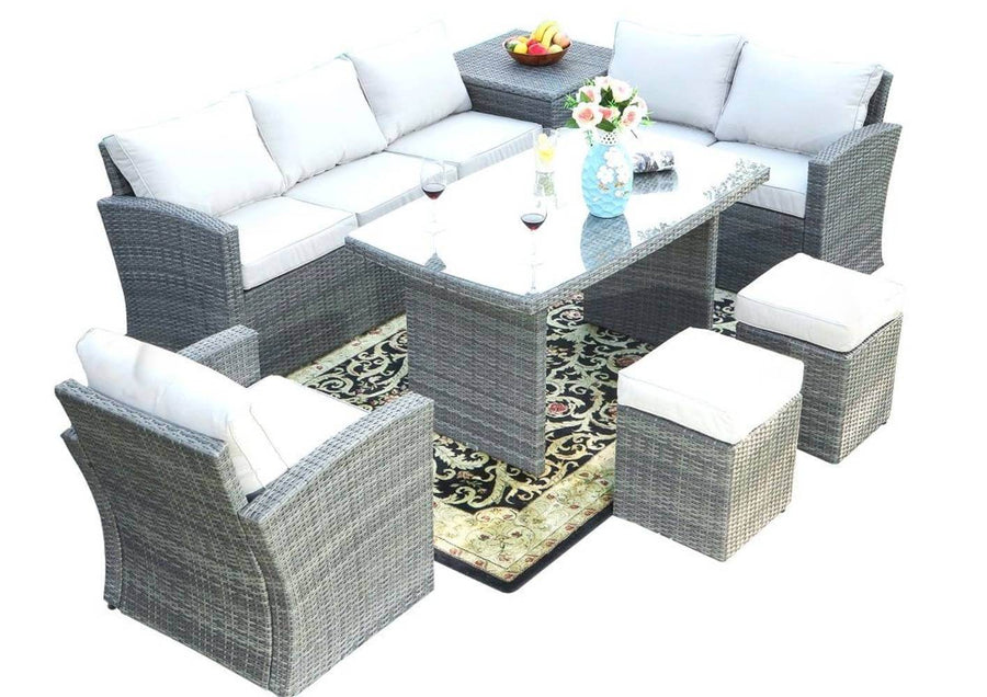 7 Pc Outdoor Patio Furniture Conversation Set