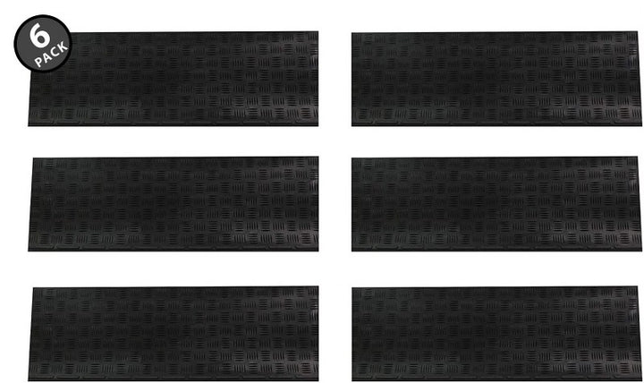 Checker Rubber Stair Tread Mats (6 Piece Set)