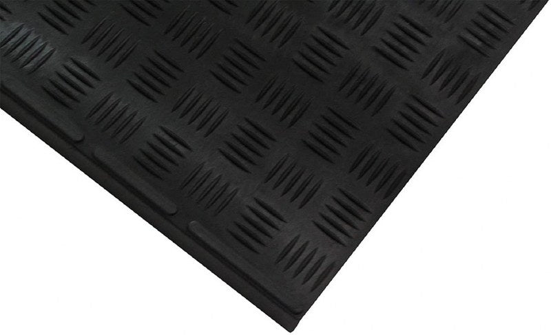 Checker Rubber Stair Tread Mats (6 Piece Set)
