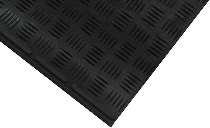 Checker Rubber Stair Tread Mats (6 Piece Set)
