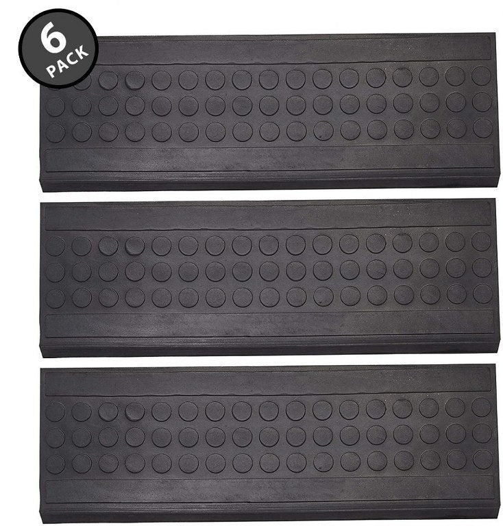 Chevron Rubber Stair Tread Mats (6 Piece Set)