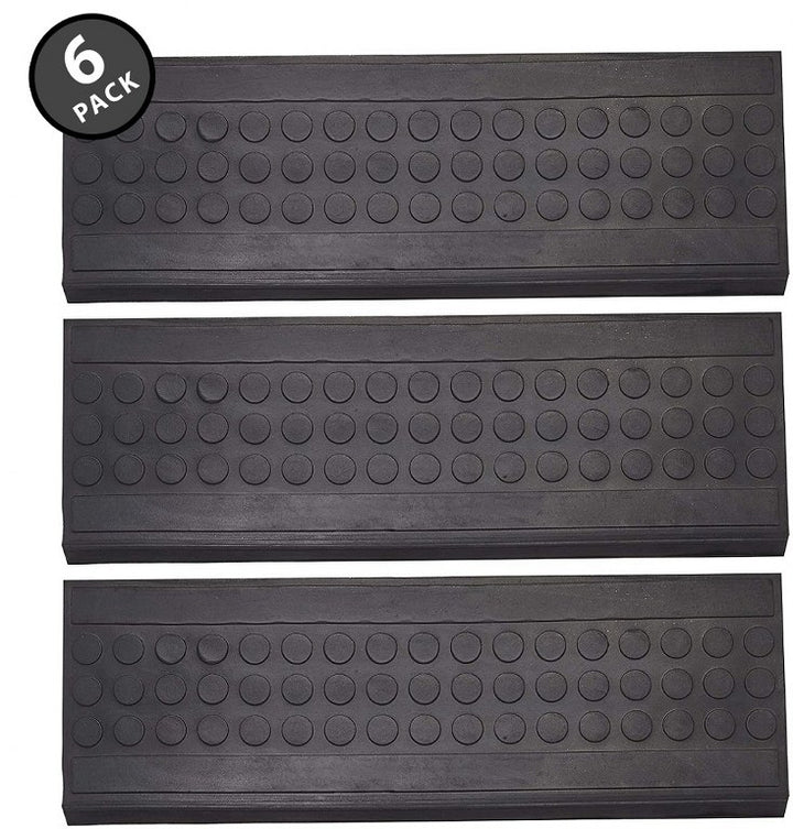 Chevron Rubber Stair Tread Mats (6 Piece Set)