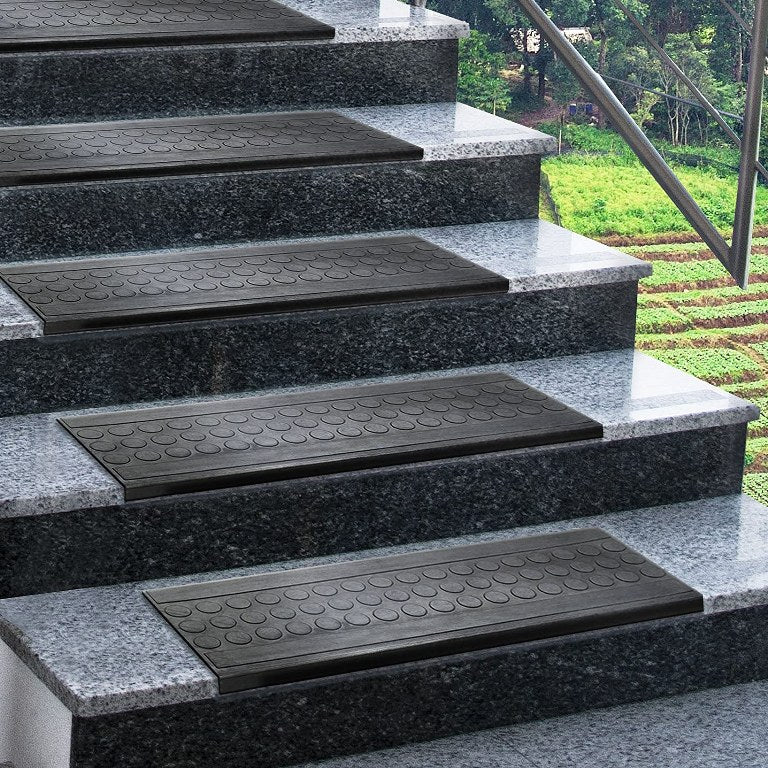 Chevron Rubber Stair Tread Mats (6 Piece Set)