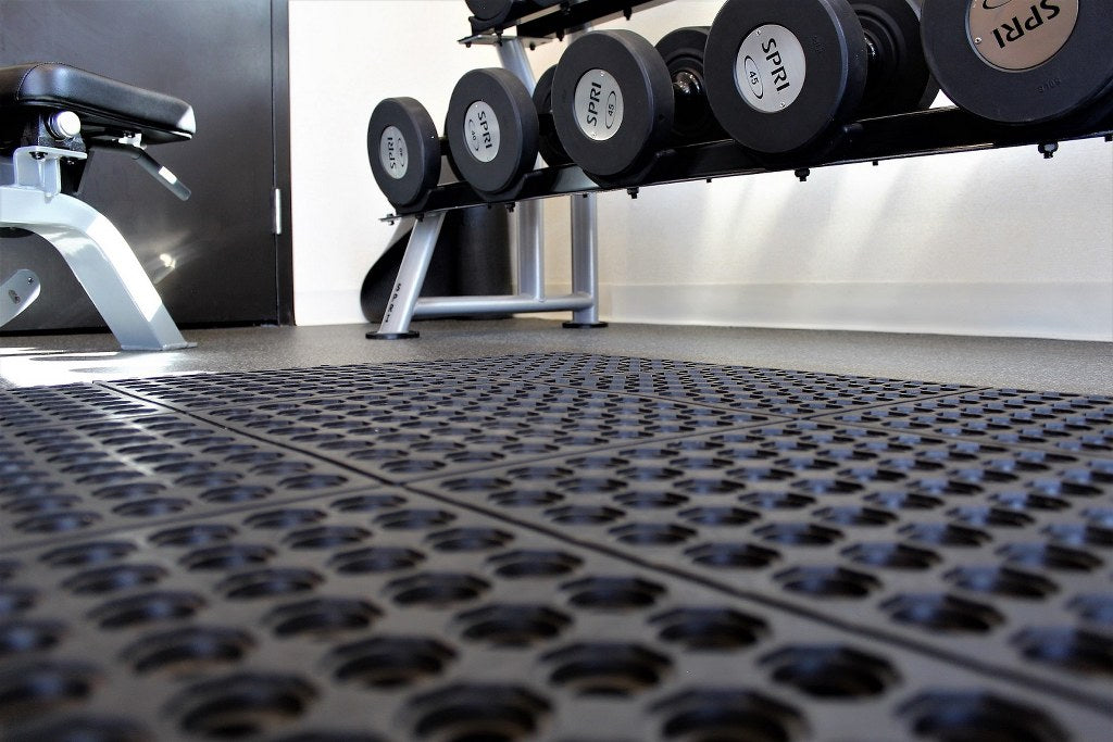 Interlocking Link Rubber Floor Mat - Select Size: 1 Pack, 4 Pack