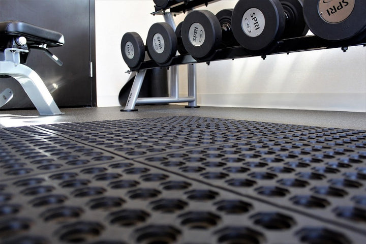 Interlocking Link Rubber Floor Mat - Select Size: 1 Pack, 4 Pack