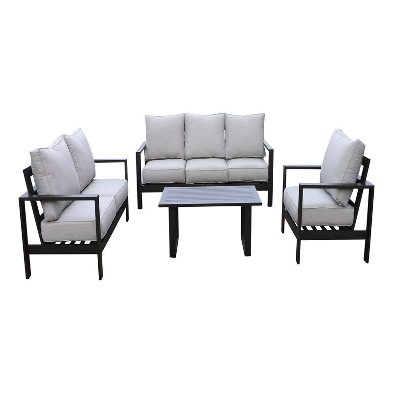 Atlantis Outdoor Patio Furniture Deep Seating Set