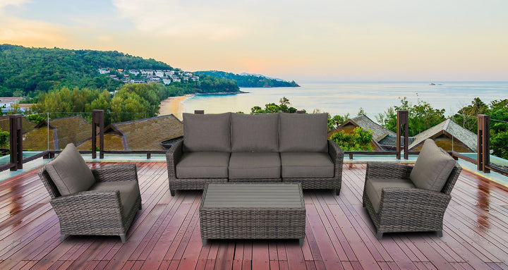 Barbados 3-Piece Outdoor Patio Furniture Couch Set