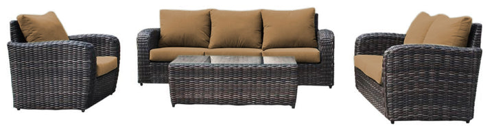 Acapulco 5-Piece Outdoor Patio Furniture Deep Seating Set