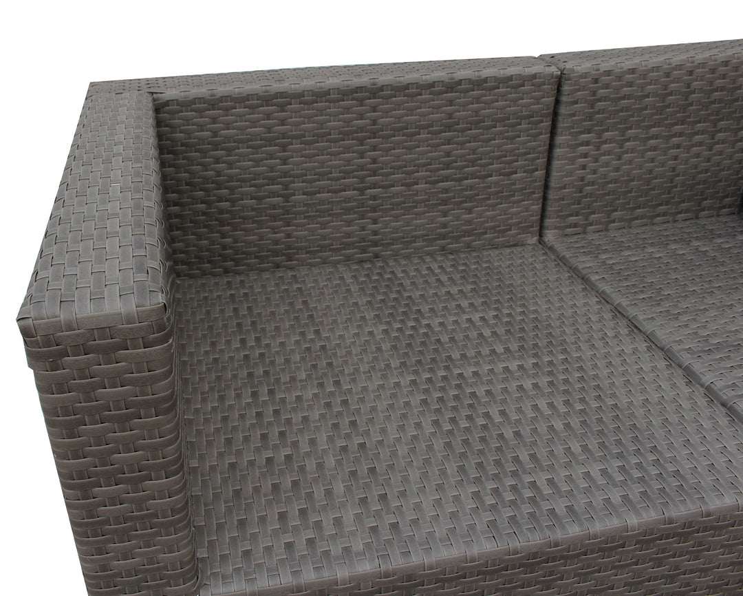 Miami Outdoor Patio Furniture 5-Piece Sectional Set
