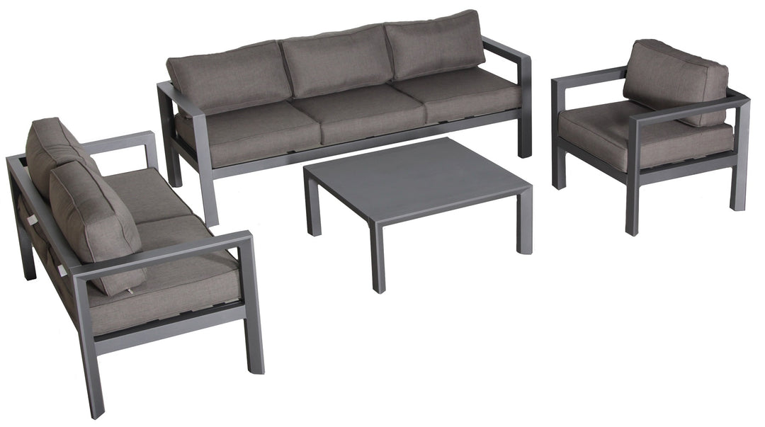 Cabo 4-Piece Outdoor Patio Furniture Deep Seating Conversation Set