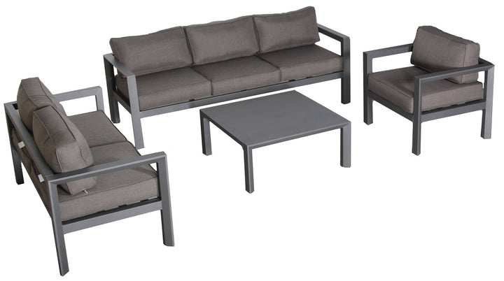 Cabo 4-Piece Outdoor Patio Furniture Deep Seating Conversation Set