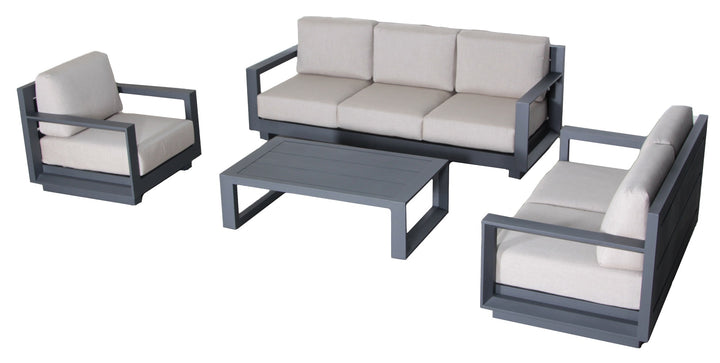Paris Outdoor 4-Piece Deep Seating Set Patio Furniture