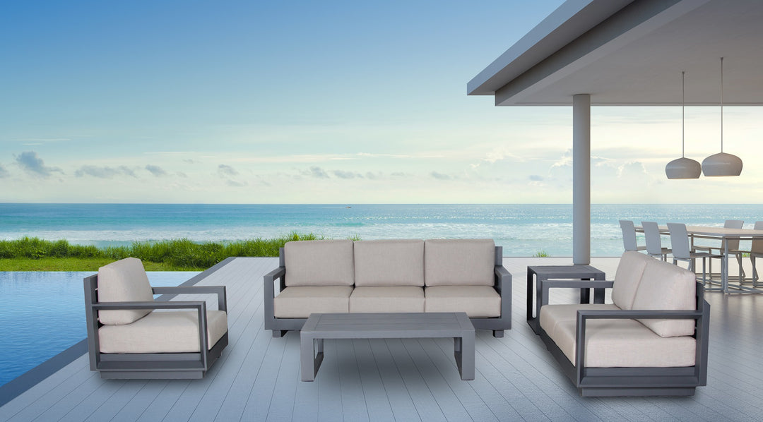 Paris Outdoor 4-Piece Deep Seating Set Patio Furniture