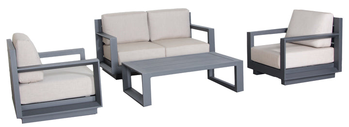 Paris Outdoor 4-Piece Patio Furniture Love Seat Set