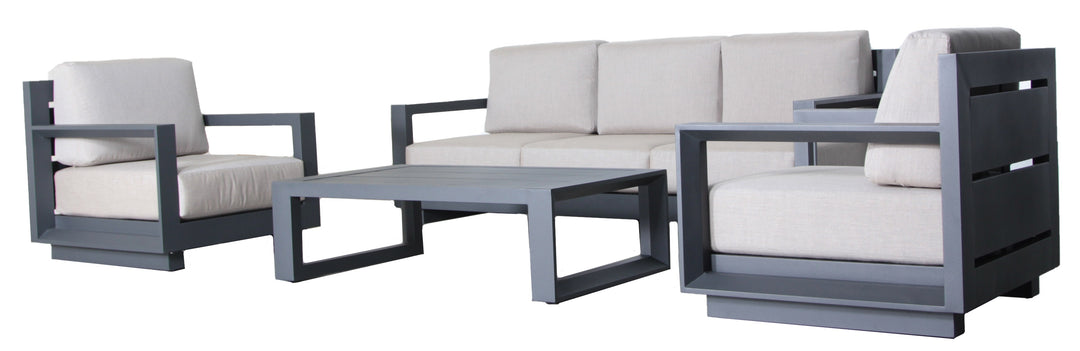 Paris Outdoor 4-Piece Patio Furniture Conversation Set