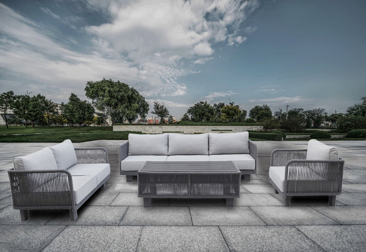 Cancun 4-Piece Outdoor Patio Furniture Deep Seating Set