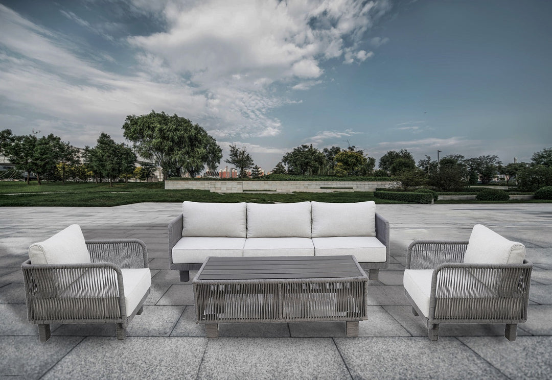 Cancun 4-Piece Outdoor Patio Conversation Sofa Set