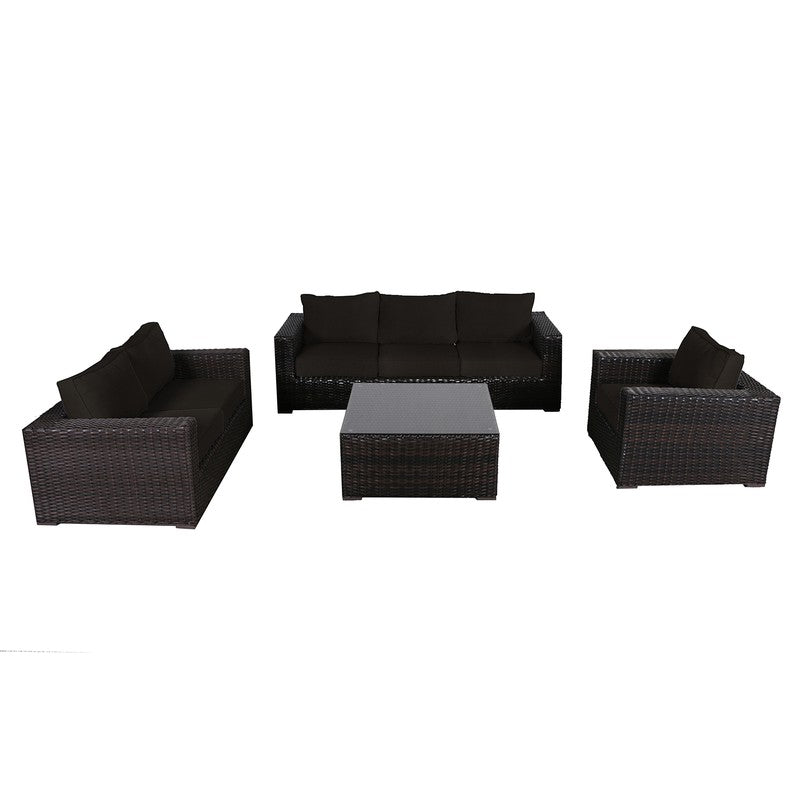 Santa Monica Outdoor Patio Furniture Deep Seating Set