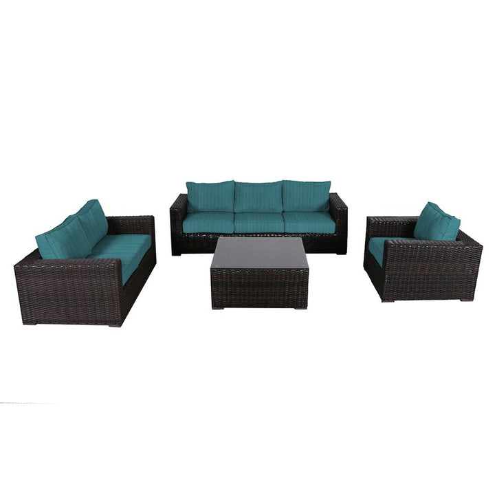 Santa Monica Outdoor Patio Furniture Deep Seating Set