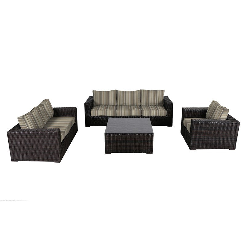 Santa Monica Outdoor Patio Furniture Deep Seating Set