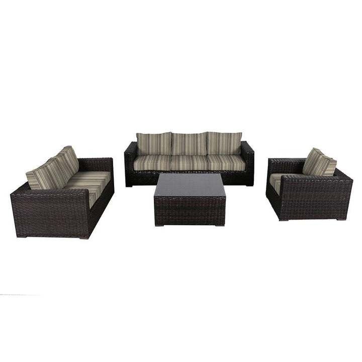 Santa Monica Outdoor Patio Furniture Deep Seating Set