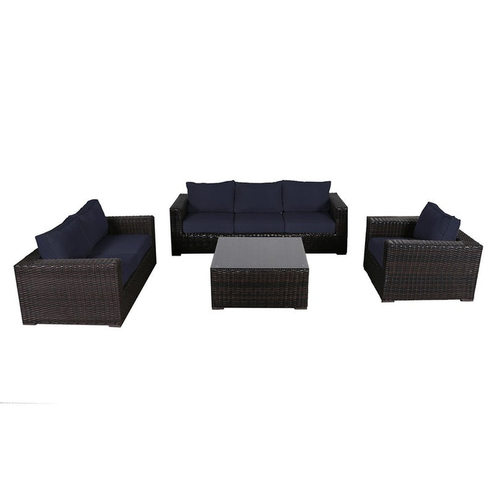 Santa Monica Outdoor Patio Furniture Deep Seating Set
