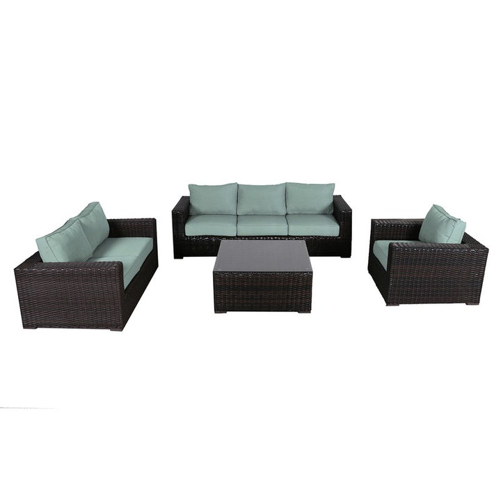 Santa Monica Outdoor Patio Furniture Deep Seating Set
